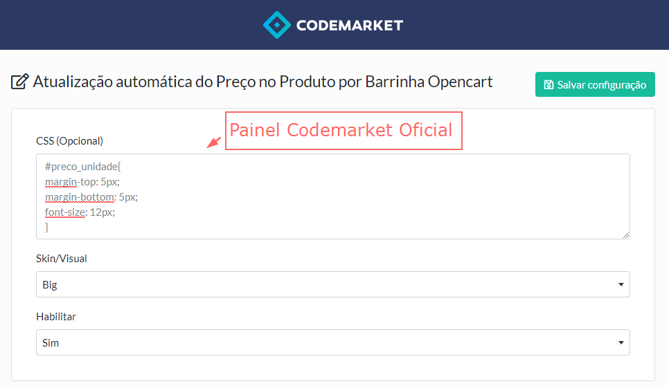 Atualização automática do Preço no Produto por Barrinha Opencart - Foto 4