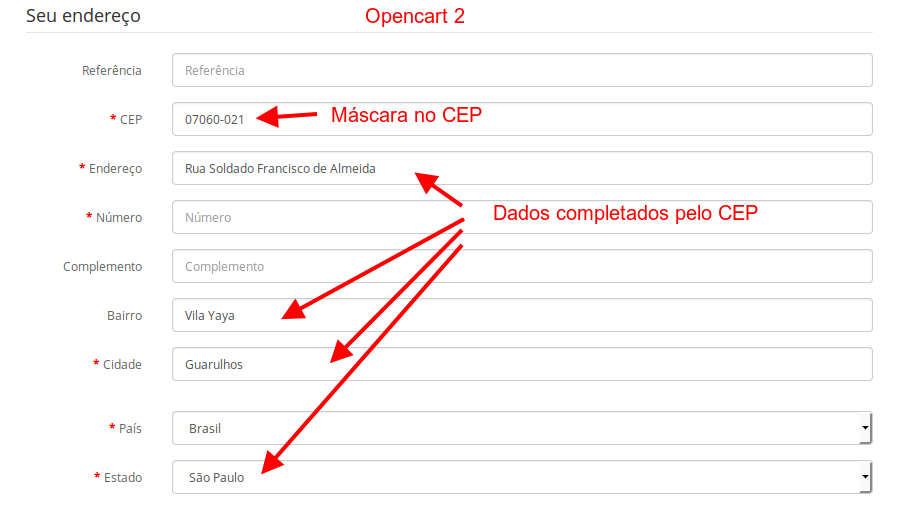 Completar Endereço pelo CEP Premium para Opencart - Foto 1